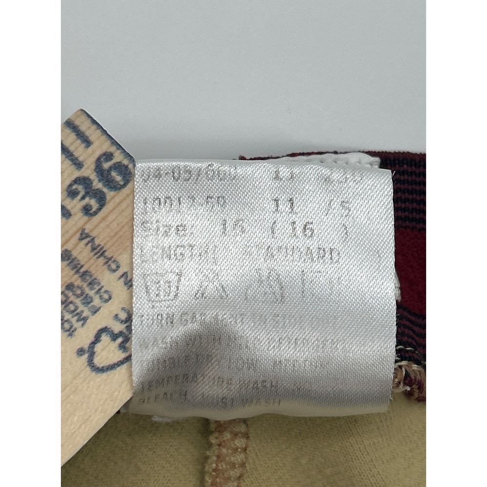 Sigma Kids Tan Equestrian Riding Breeches Pants Beige Burgundy Size 16 JPC Brand - Picture 6 of 10